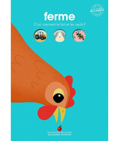 Livre Mon Documentaire animé Ferme Gallimard Jeunesse Merci Léonie