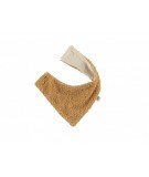 Bavoir bandana en tissu éponge So Cute - Caramel