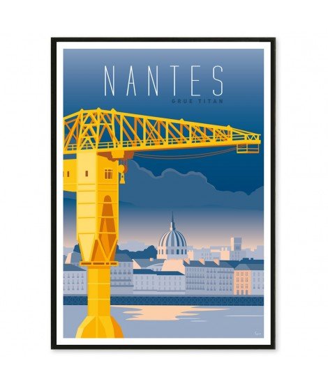 Affiche Nantes - Grue Titan