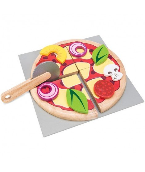 Pizza à partager en bois