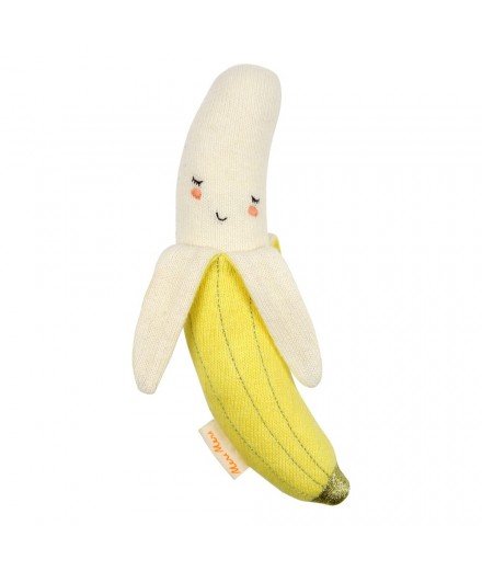 Hochet Banane en coton biologique