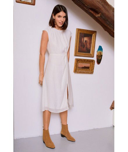 Robe midi blanche - Dafir