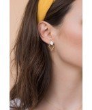 Boucles d'oreilles puces Homage J - Turquoise