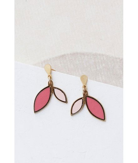 Boucles d'oreilles Louise - Rouge