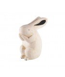 Figurine lapin en bois