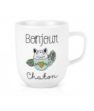 Mug XL - Bonjour Chaton