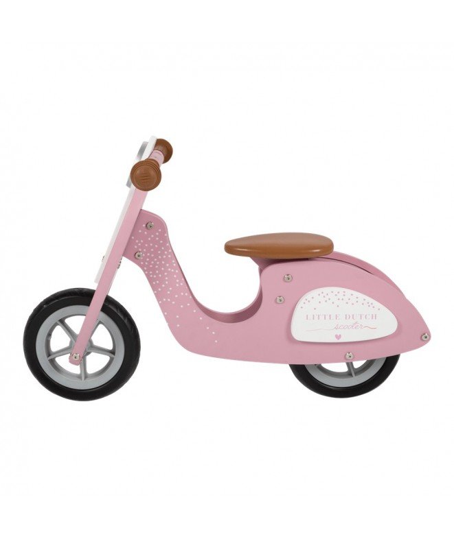 Draisienne scooter en bois FSC® - rose, Jouet