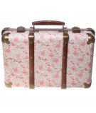 Grande valise vintage motif floral