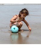 Seau de plage petit format - Ballo bleu et vert