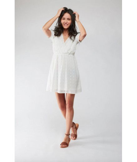 Robe courte Frannie - Blanche