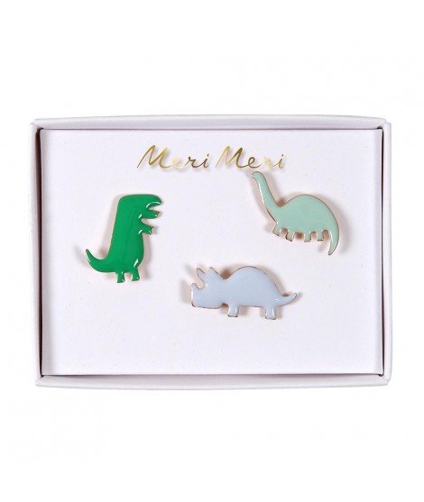Set de 3 pin's émaillés - Dinosaures