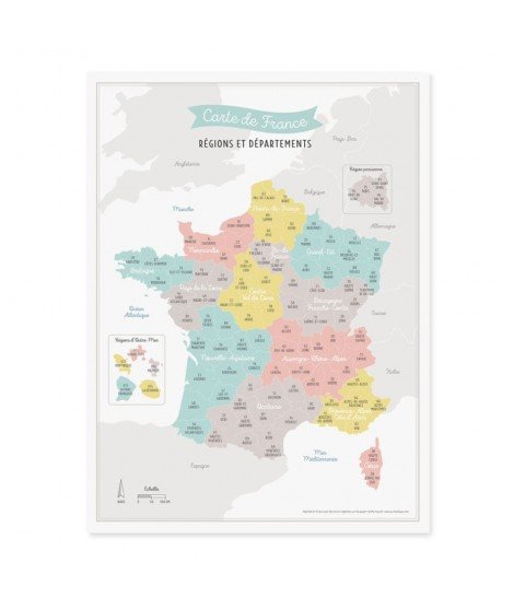 Affiche ma jolie carte de France