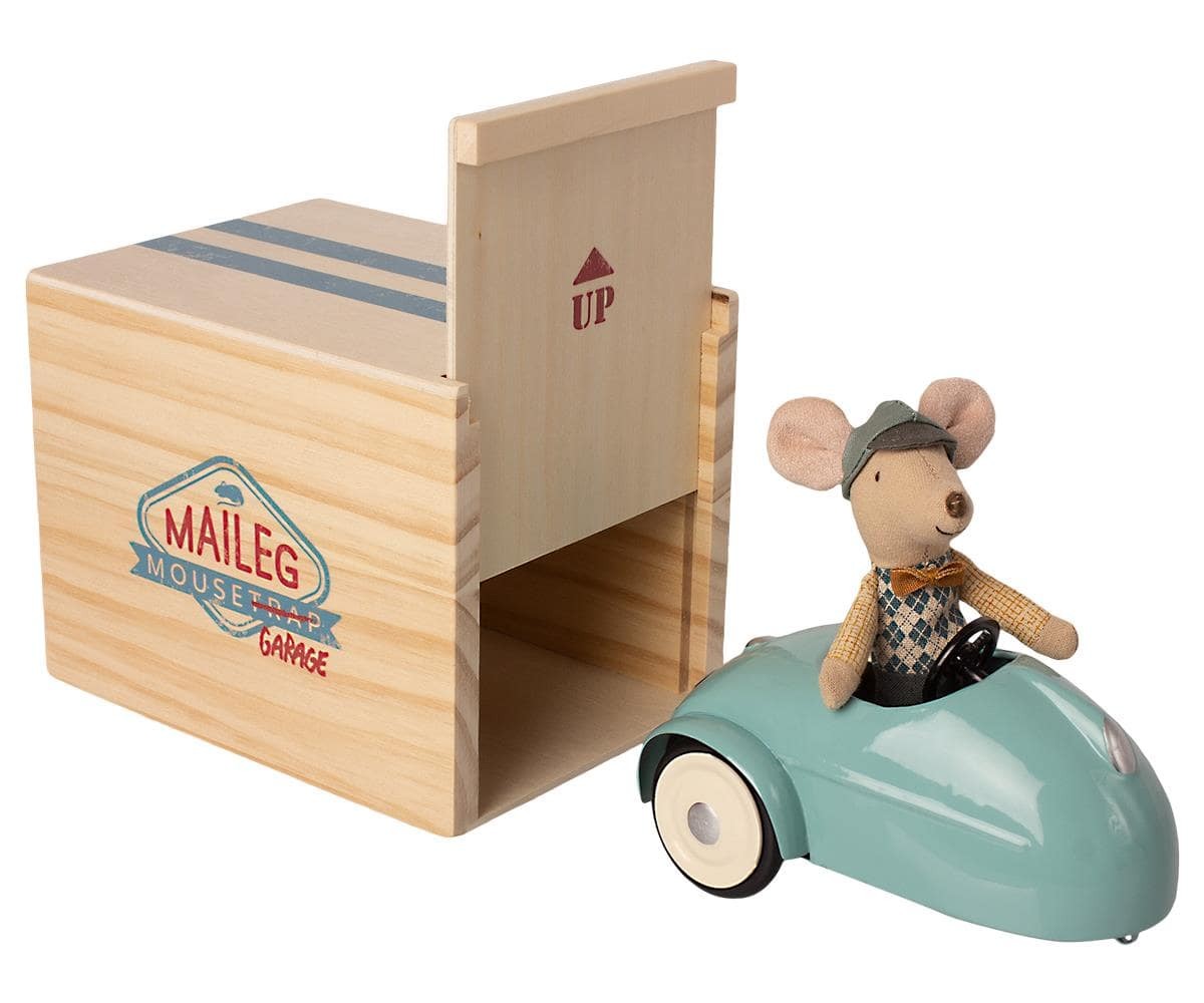 Jouet voiture bébé vintage en bois - Chou Du Volant