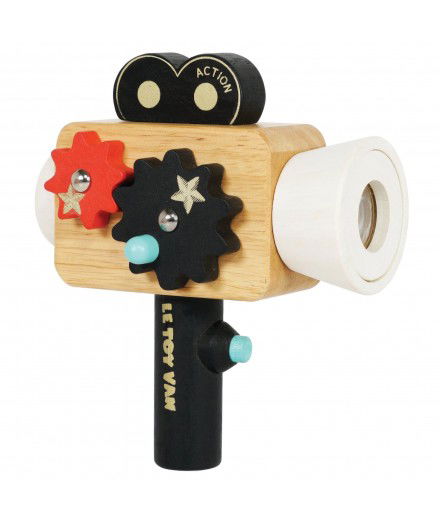 Caméra en bois Hollywood avec une fonction Kaleidoscope. De la marque de jouets Le Toy Van.