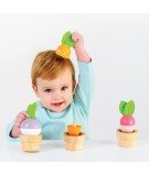Légumes à empiler en bois de la marque de jouets, Le Toy Van