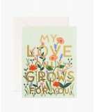 Carte "My love grows" (lm)
