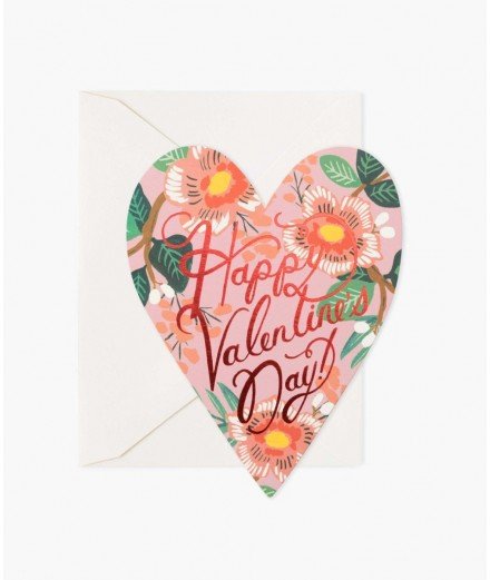 Carte "Happy Valentine's day" - Heart Blossom Valentine