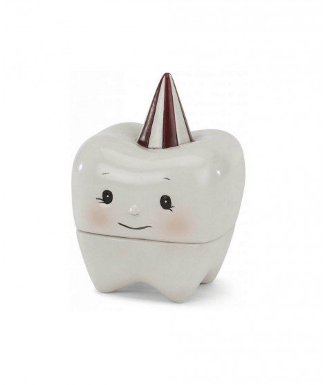 Boîte à dents en porcelaine - Dent