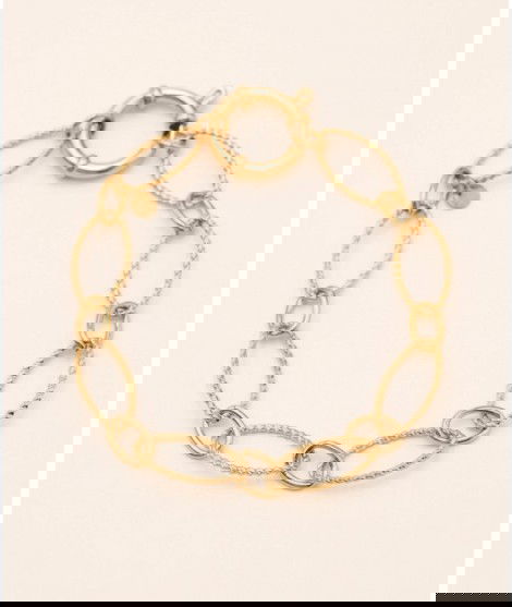 Bracelet à larges mailles Anastasy - Acier inoxydable