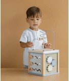 Nouveau cube d'activités en bois Little Goose de la marque de jouets pour enfants Little Dutch