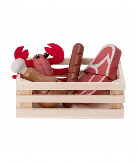Set de jouets en bois - Viandes en Homard