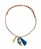 Bracelet fil torsadé charm's - Perroquet bleu - nach bijoux - merci leonie