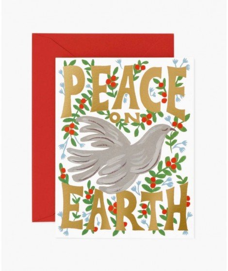 Carte de Noël - peace on earth Dove