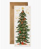 Grande Carte de voeux - Sapin de Noël Fa La La Tree