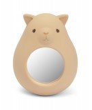 Culbuto miroir en silicone, jouet pour bébé facile à attraper, léger en forme d' hamster coloris shell par Konges slojd