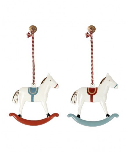 Décoration pour sapin de Noël en forme de cheval à bascule de la marque Maileg