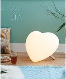 Lampe Coeur Love Is All avec variateur de lumière.