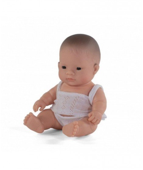 Poupée bébé garçon asiatique 21cm, Miniland - Merci Léonie