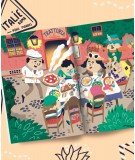 Magazine "Carnet de voyage Italie" de la marque française Les Mini Mondes. Adapté pour les enfants de 4 à 7 ans