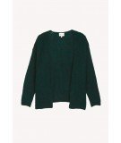 Gilet en laine et mohair modèle Malona en coloris Vert Sapin de la marque française La Petite Etoile Paris