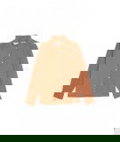 Chemisier en velours Megalo coloris camel de la marque française La Petite Etoile avec manches et col volantés
