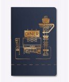 Carnet dos carré Diner de la marque française Les Editions du Paon. 160 pages
