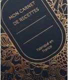 Carnet de recettes Abondance Bleu Marine de la marque française Les Editions du Paon.