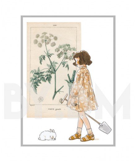 Affiche A4 "Botanique" fille de la marque française By Bm