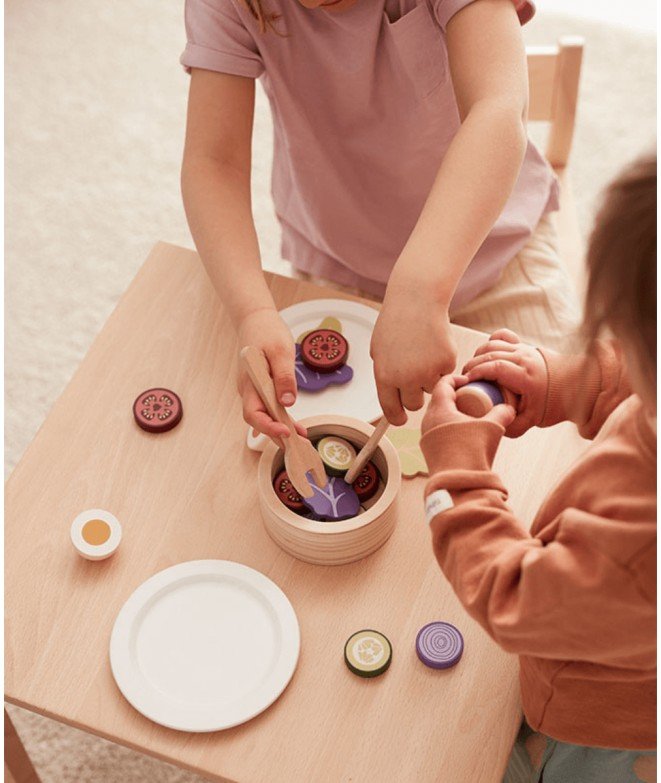 Hape Cuisine Set de salade jouet en bois dînette enfant