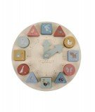 Puzzle éducatif en forme Horloge fabriqué en bois par Little Dutch idéal pour apprendre l'heure aux enfants