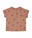 T-shirt pour enfant Bouton d'or Terracotta de la marque Emile et Ida et réalisé en coton biologique