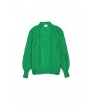 Gilet modèle Hida coloris Vert en mohair et laine de la marque La Petite Etoile