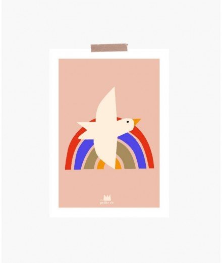 Carte Dove Rainbow avec enveloppe des créateurs français de papeterie Ma Petite Vie