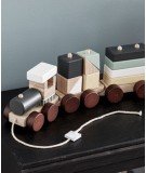 Train en bois avec blocs empilables de la jolie marque Kid's Concept 