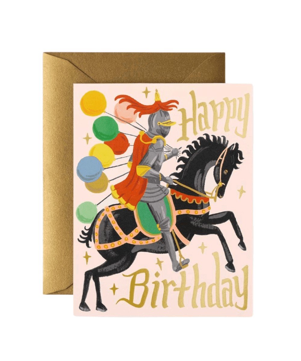 Carte Joyeux anniversaire chevalier! 