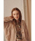 Cardigan Sama Blush en laine et alpaga de la marque française Louise Misha