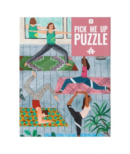Puzzle de 500 pièces sur le thème du Yoga. Puzzle certifié FSC.