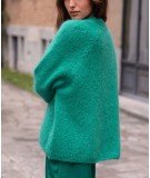 Gilet en laine et en mohair Freya couleur Vert de la marque française La Petite Etoile