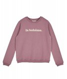Sweatshirt La Bohème couleur Figue réalisé en coton biologique par la marque française Emile & Ida