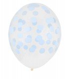 5 ballons imprimés confettis Bleu clair de la marque spécialisée My Little Day